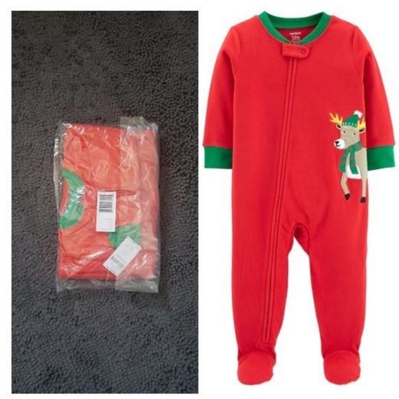 NEW Size 2T Toddler Onesie Bodysuit pjs Christmas - Picture 1 of 2